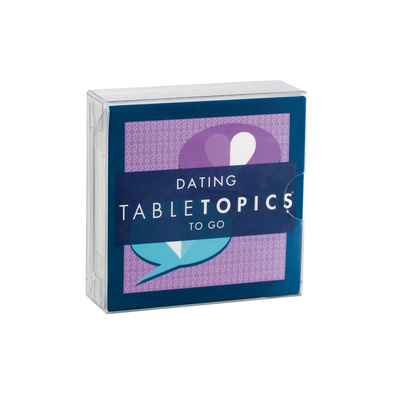 TableTopics Dating to Go - 40 Conversation Starter Cards to Break The Ice and Get to Know Your Date, Game for Couples Just Starting Out or First Dates - Image 1